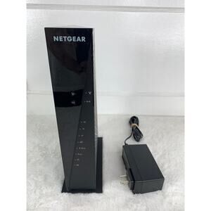 Netgear AC1750 Dual-Band WiFi Cable Modem Router Model C6300 + Power Adapter